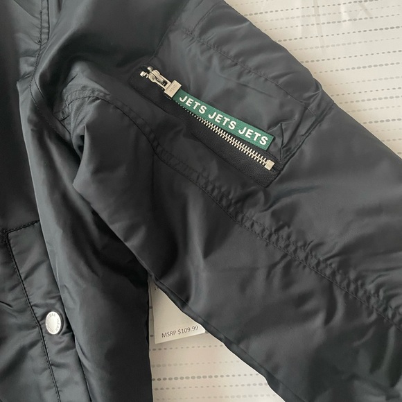 NFL Official Merch- Jets Retro Bomber Jacket (NWT) - Picture 2 of 5